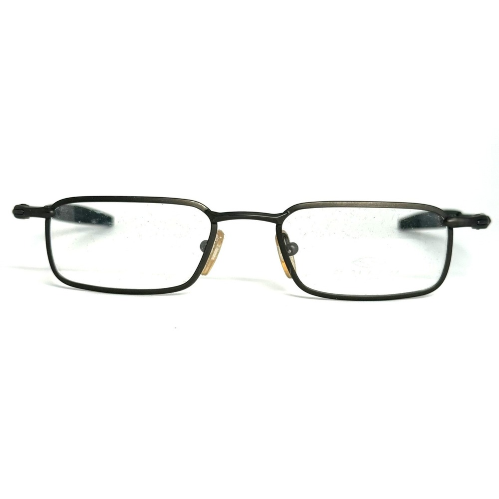 Oakley Mx Gme Gunmetal Rectangular Metal Eyeglasses Frames 50-19 H6267